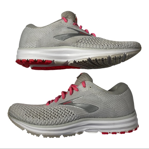 Brooks Running Women’s Revel 2 Grey and Pink Size 9 - Picture 4 of 8